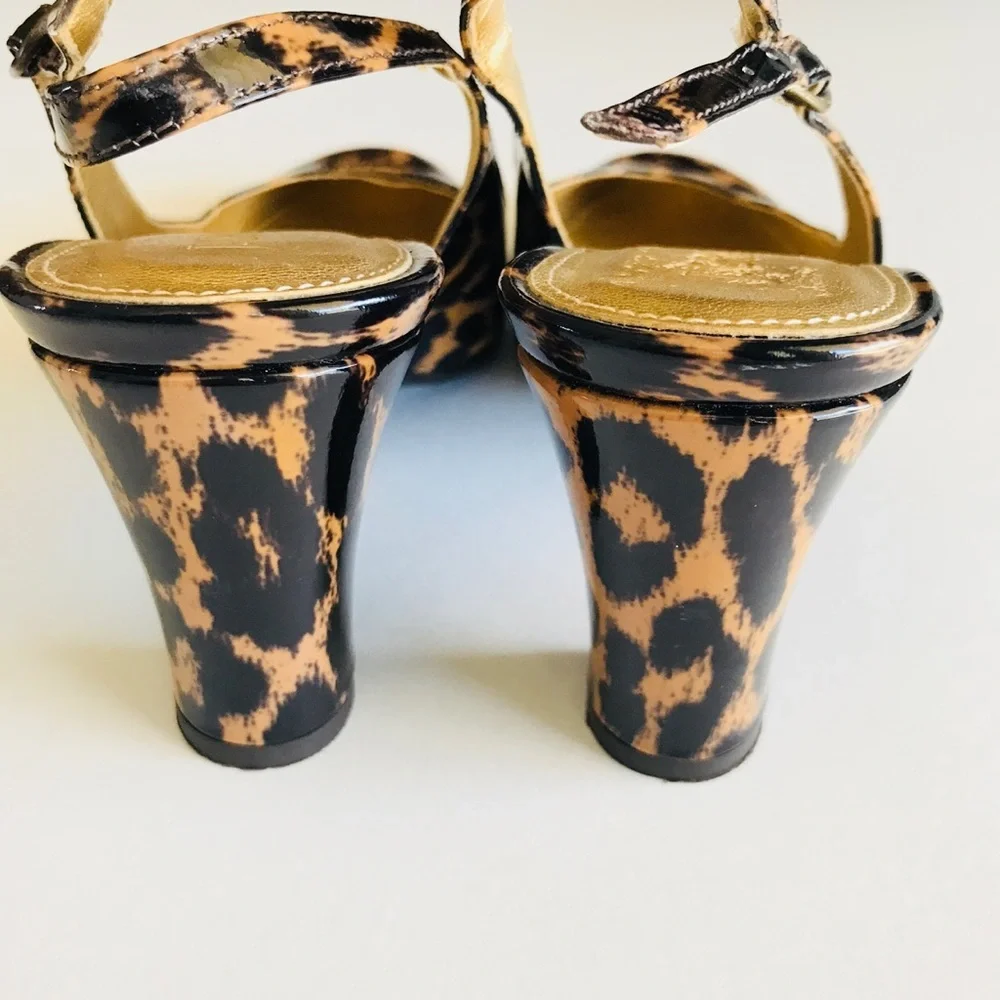 J. Crew animal print sling back pumps size 5.5 - Picture 4 of 5